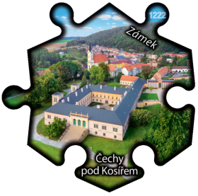 Magnetka č. 1222 Čechy pod Kosířem - Zámek