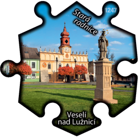 Magnetka č. 1247 Veselí nad Lužnicí - Stará radnice