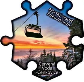 Magnetka č. 1285 Červená Voda-Čenkovice – Horský resort Buková hora