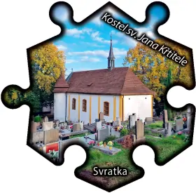 Magnetka č. 1310 Svratka – Kostel sv. Jana Křtitele