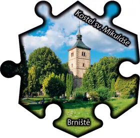 Magnetka č. 1293 Brniště – Kostel sv. Mikuláše
