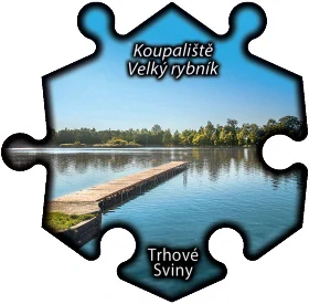 Magnetka č. 1351 Trhové Sviny – Koupaliště Velký rybník
