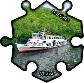 Magnetka č. 1355 Vltava – Loď Odra