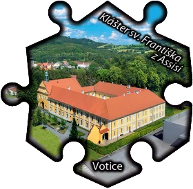 Magnetka č. 1427 Votice – Klášter sv. Františka z Assisi