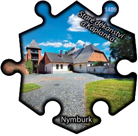 Magnetka č. 1489 Nymburk - Staré děkanství a Kaplanka