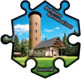 Magnetka č. 1433 Javorník - Rozhledna Borůvková hora