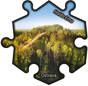 Magnetka č. 887 Ostrava - Halda Ema