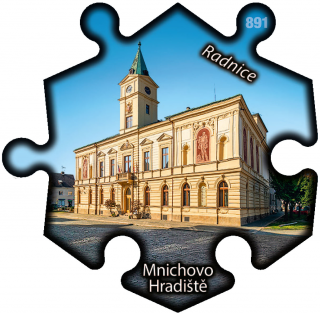 Magnetka č. 891 Mnichovo Hradiště - Radnice
