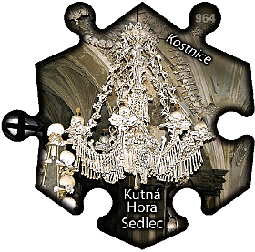 Magnetka č. 964 Kutná Hora-Sedlec – Kostnice