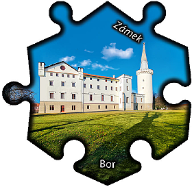 Magnetka č. 968 Bor - Zámek 