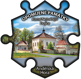 Magnetka č. 959 Andělská Hora – Kostel Nejsvětější Trojice