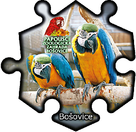 Magnetka č. 977 Bošovice - Papouščí zoologická zahrada
