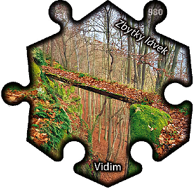 Magnetka č. 980 Vidim – zbytky lávek