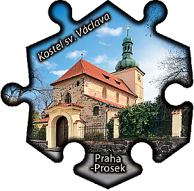 Magnetka č. 981 Praha-Prosek – Kostel sv. Václava