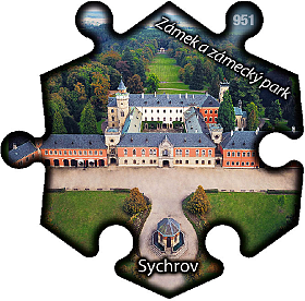 Magnetka č. 951 Sychrov – Zámek zámecký park