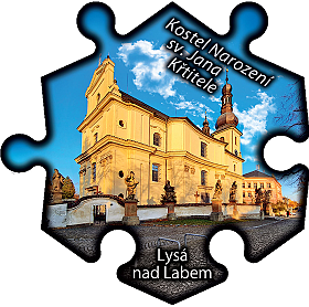 Magnetka č. 1052 Lysá nad Labem – Kostel Narození sv. Jana Křtitele