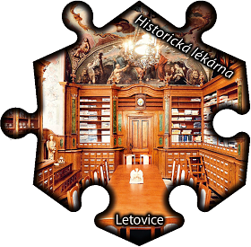 Magnetka č. 1068 Letovice – Historická lékárna