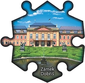 Magnetka č. 499 Dobříš - Zámek