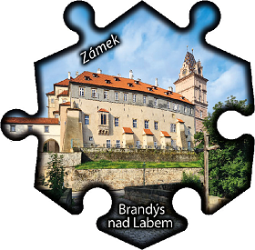 Magnetka č. 1073 Brandýs nad Labem – Zámek