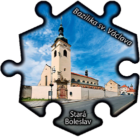 Magnetka č. 1074 Stará Boleslav – Bazilika sv. Václava