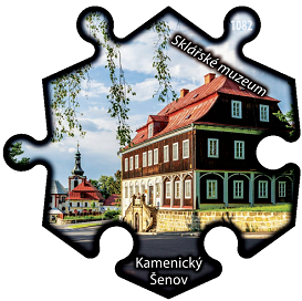 Magnetka č. 1082 Kamenický Šenov – Sklářské muzeum