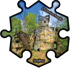 Magnetka č. 1086 Svojkov – Zřícenina hradu