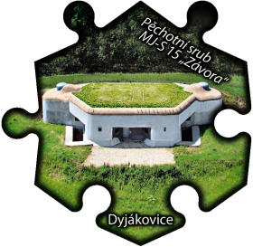 Magnetka č. 1164 Dyjákovice – Pěchotní srub MJ-S 15 „Závora“