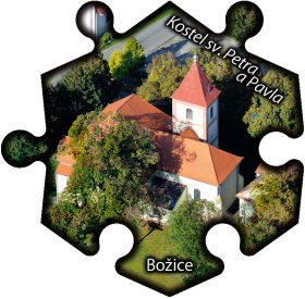 Magnetka č. 1160 Božice – Kostel sv. Petra a Pavla