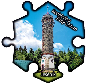 Magnetka č. 1209 Jeseník – Rozhledna Zlatý Chlum