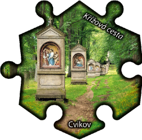 Magnetka č. 1210 Cvikov - Křížová cesta
