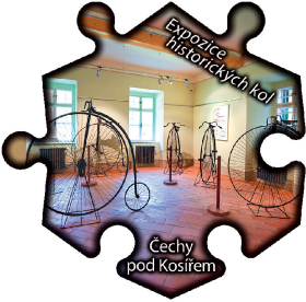 Magnetka č. 1219 Čechy pod Kosířem – Expozice historických kol