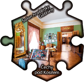 Magnetka č. 1220 Čechy pod Kosířem – Salon hraběnky Gabriely