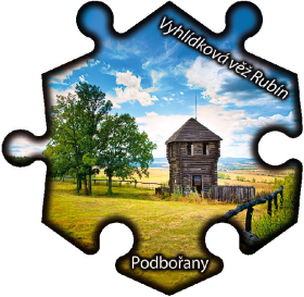 Magnetka č. 1243 Podbořany - Vyhlídková věž Rubín