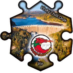 Magnetka č. 1246 Vír - Vírský chilli drak