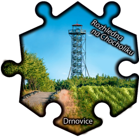 Magnetka č. 1258 Drnovice – Rozhledna na Chocholíku
