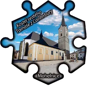 Magnetka č. 1278 Mohelnice – Kostel svatého Tomáše z Canterbury