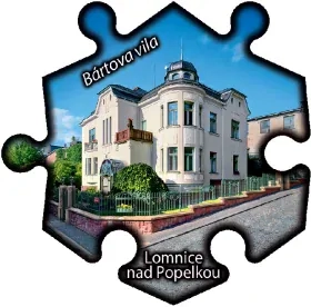 Magnetka č. 1275 Lomnice nad Popelkou – Bártova vila