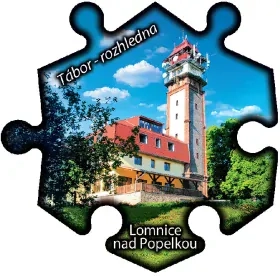 Magnetka č. 1277 Lomnice nad Popelkou – Tábor-rozhledna