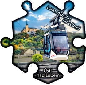 Magnetka č. 1284 Ústí nad Labem – Lanová dráha na Větruši