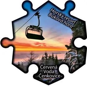 Magnetka č. 1285 Červená Voda-Čenkovice – Horský resort Buková hora