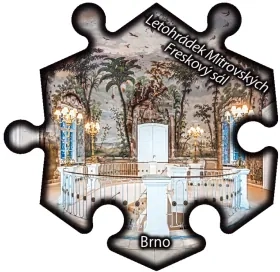 Magnetka č. 1290 Brno – Letohrádek Mitrovských – Freskový sál