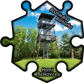 Magnetka č. 1296 Horní Raškovice - Rozhledna Barborka