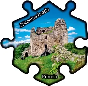 Magnetka č. 1295 Přimda - Zřícenina hradu