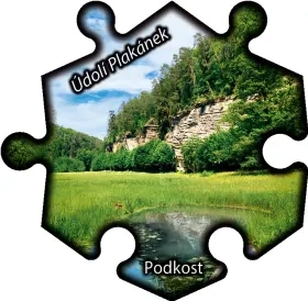 Magnetka č. 1294 Podkost - Údolí Plakánek