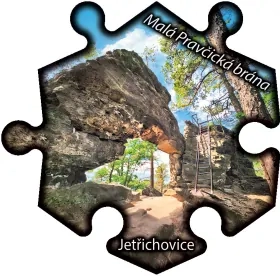 Magnetka č. 1322 Jetřichovice - Malá Pravčická brána