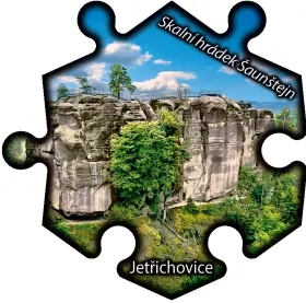 Magnetka č. 1323 Jetřichovice - Skalní hrádek Šaunštejn