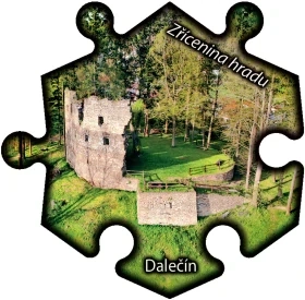Magnetka č. 1312 Dalečín – Zřícenina hradu