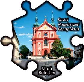 Magnetka č. 1333 Stará Boleslav – Kostel Nanebevzetí Panny Marie
