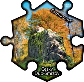 Magnetka č. 1245 Český Dub - Smržov, Čertova zeď