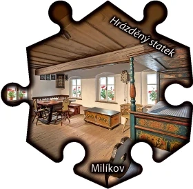 Magnetka č. 1338 Milíkov – Hrázděný statek